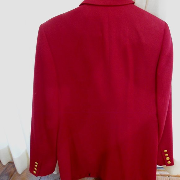 Talbots Red Blazer Single Button for Business Career Size 8 - Picture 12 of 12